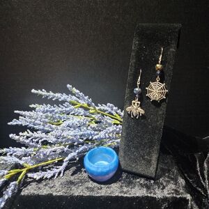 Silver and Purple Spider And Lunch